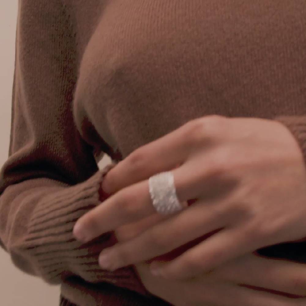 Pilgrim ASPEN recycelte Kristall Ring versilbert Online