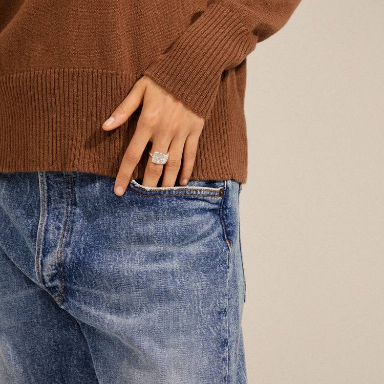 Pilgrim ASPEN recycelte Kristall Ring versilbert Online