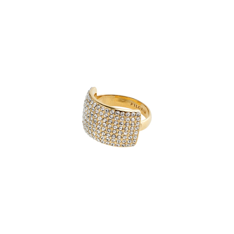 Pilgrim ASPEN recycelte Kristall Ring vergoldet Outlet