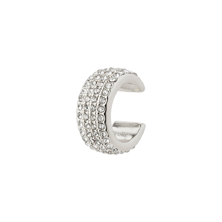 Pilgrim MATYLDA recycelter Kristall-Cuff-Ohrring versilbert im Angebot