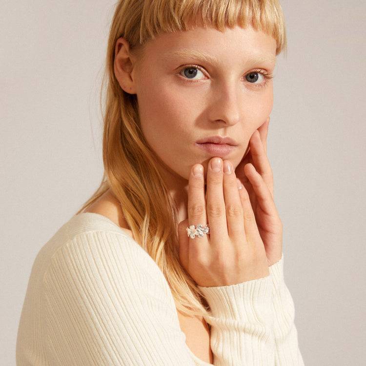 Pilgrim ECHO recycelter Ring versilbert Limitierter Zeitrabatt