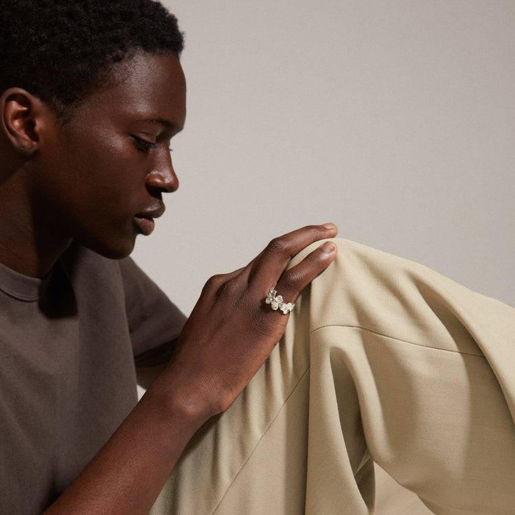 Pilgrim ECHO recycelter Ring versilbert Limitierter Zeitrabatt