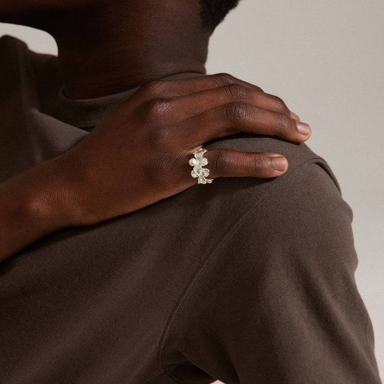 Pilgrim ECHO recycelter Ring versilbert Limitierter Zeitrabatt