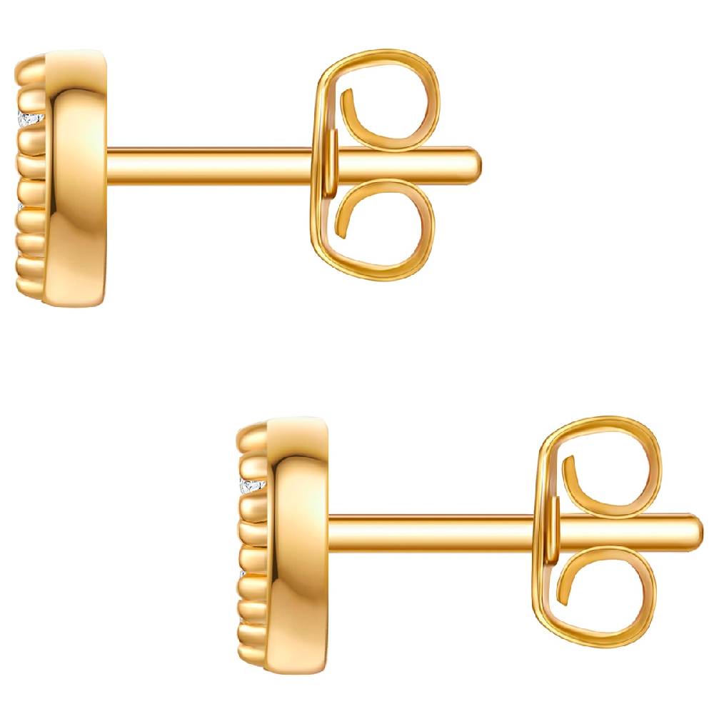 Rafaela Donata Ohrstecker Sterling Silber gelbgold Zirkonia weiß Letzte 2 Tage