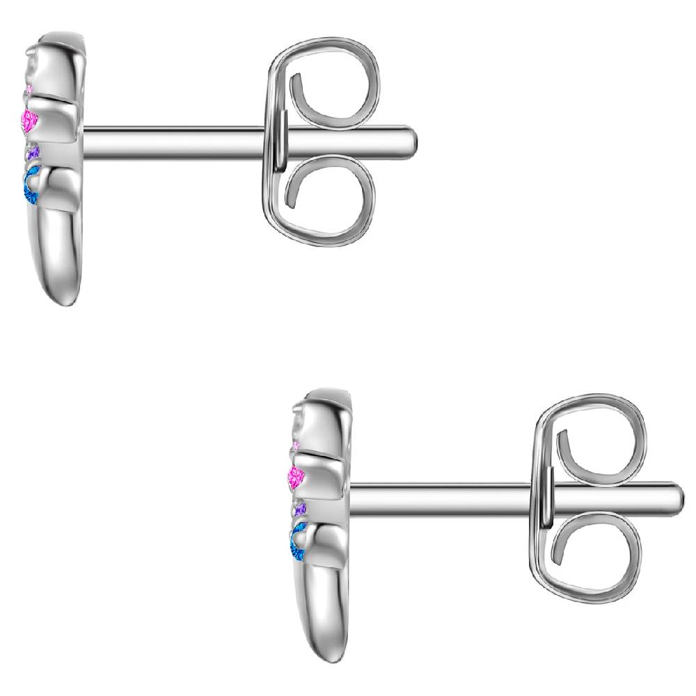 Rafaela Donata Ohrstecker Sterling Silber Zirkonia multicolor Zeitbegrenzte Promotion