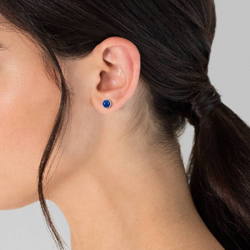 Rafaela Donata Ohrstecker Sterling Silber Lapislazuli Sonderangebot der Fabrik