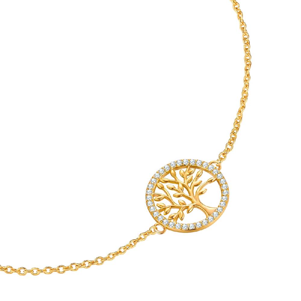 Rafaela Donata Armband Sterling Silber gelbgold Zirkonia weiß Im Verkauf