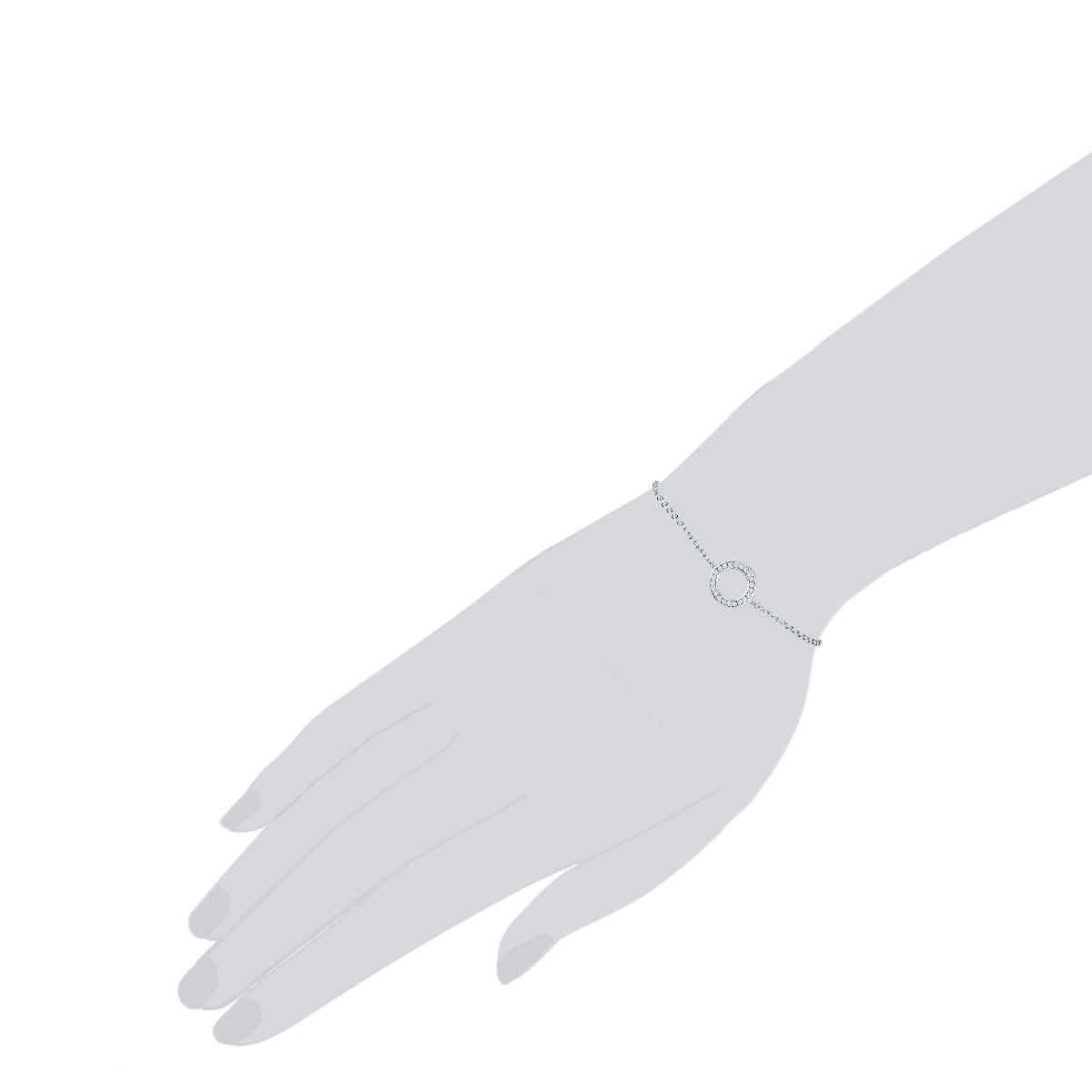 Rafaela Donata Armband Sterling Silber verziert mit Kristallen von Swarovski® weiß 50% Rabatt für begrenzte Zeit
