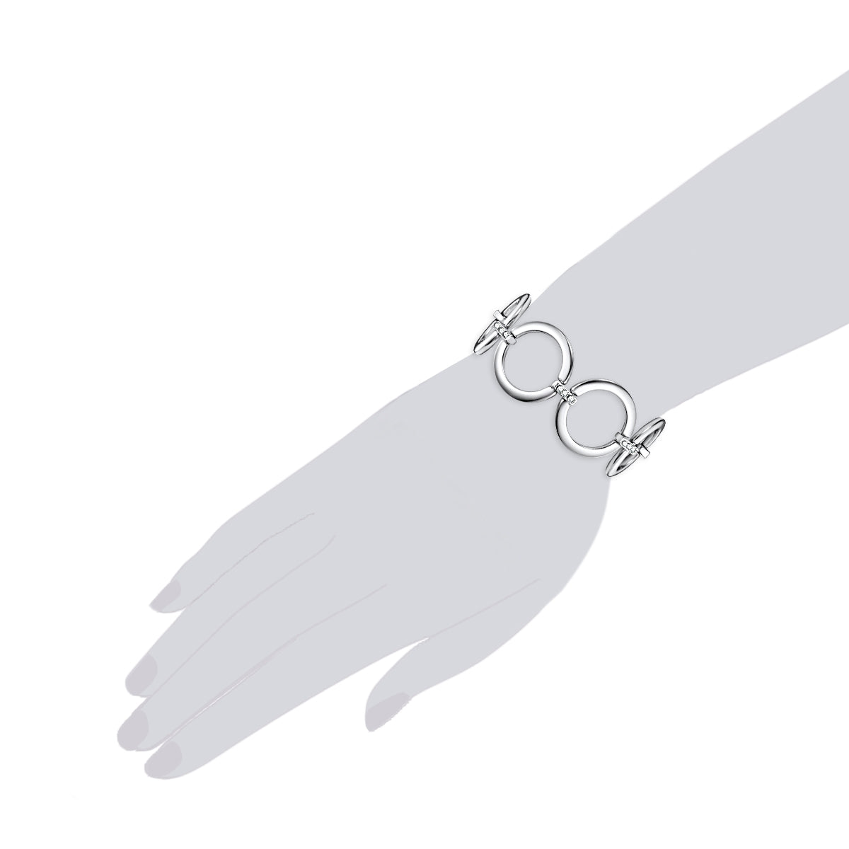 Rafaela Donata Armband verziert mit Kristallen von Swarovski® weiß Schlussverkauf