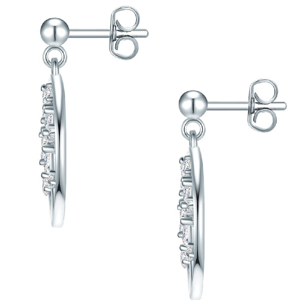 Rafaela Donata Ohrhänger Sterling Silber Zirkonia weiß Begrenztes Angebot