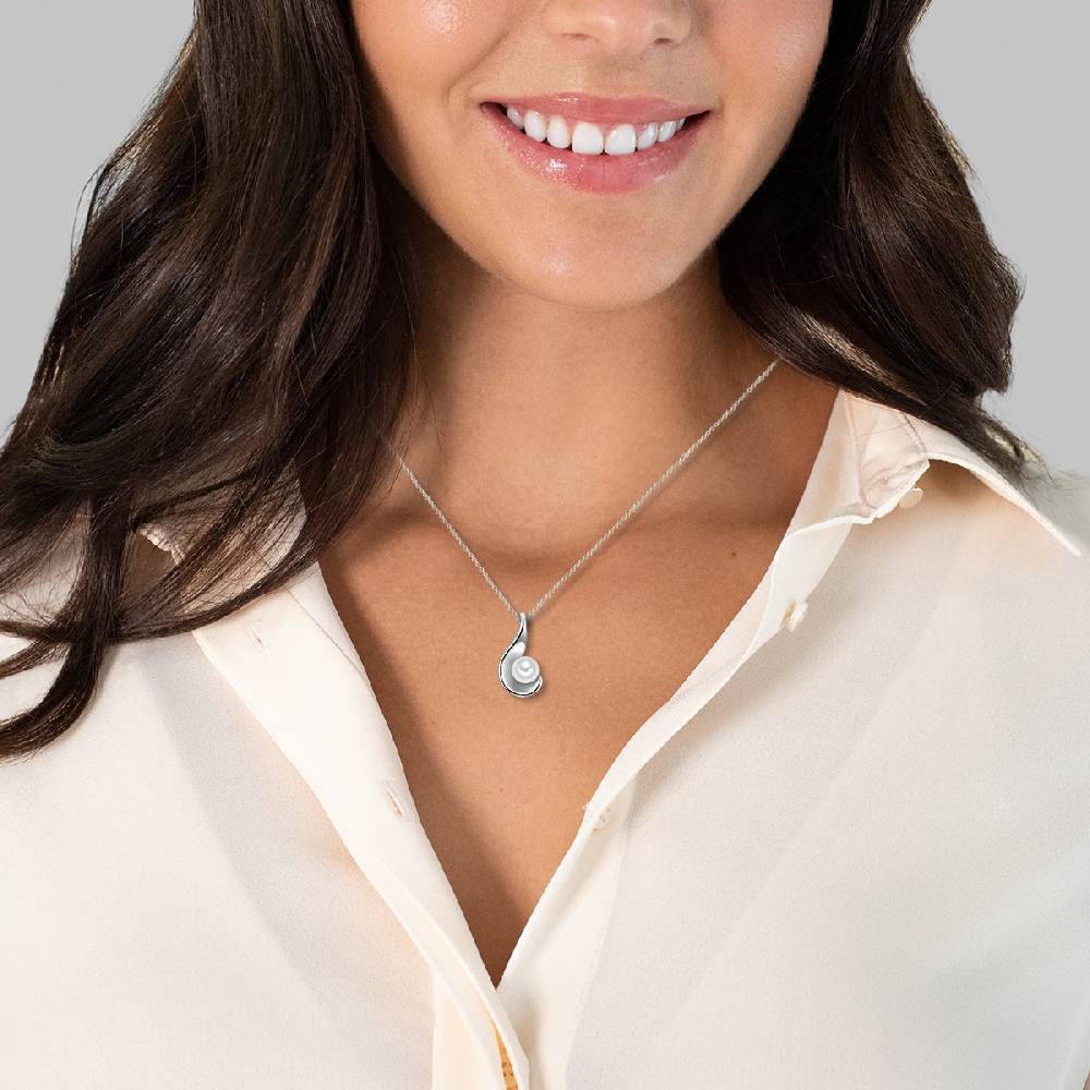Rafaela Donata Kette mit Anhänger Sterling Silber Süßwasser-Zuchtperle weiß Blitzangebot