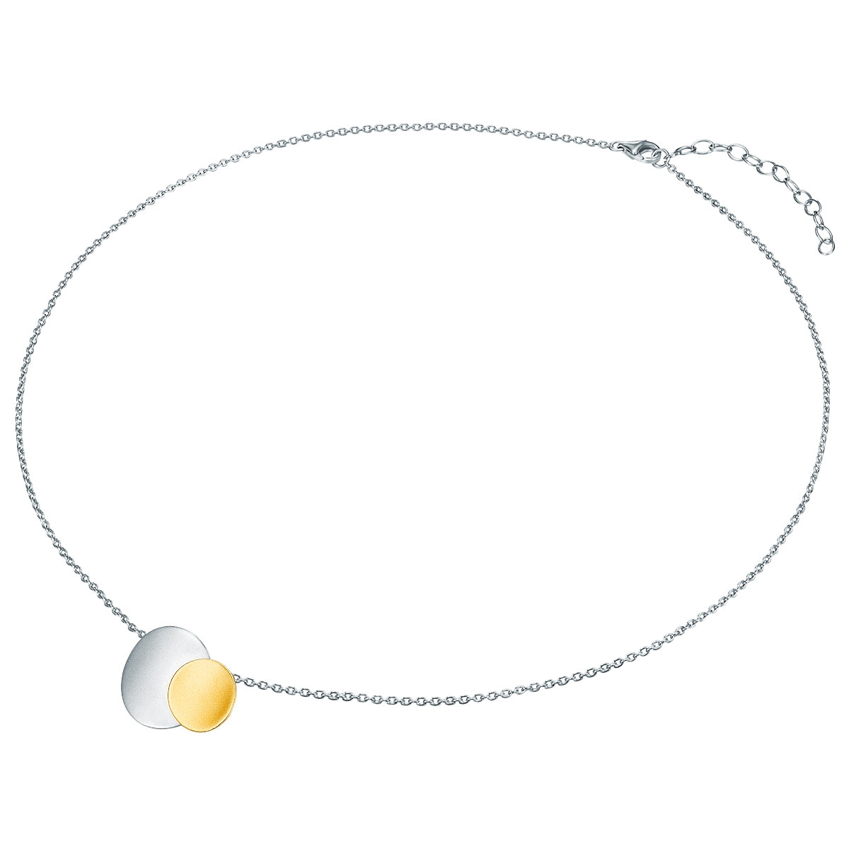 Rafaela Donata Kette mit Anhänger Sterling Silber bicolor Große Rabatte