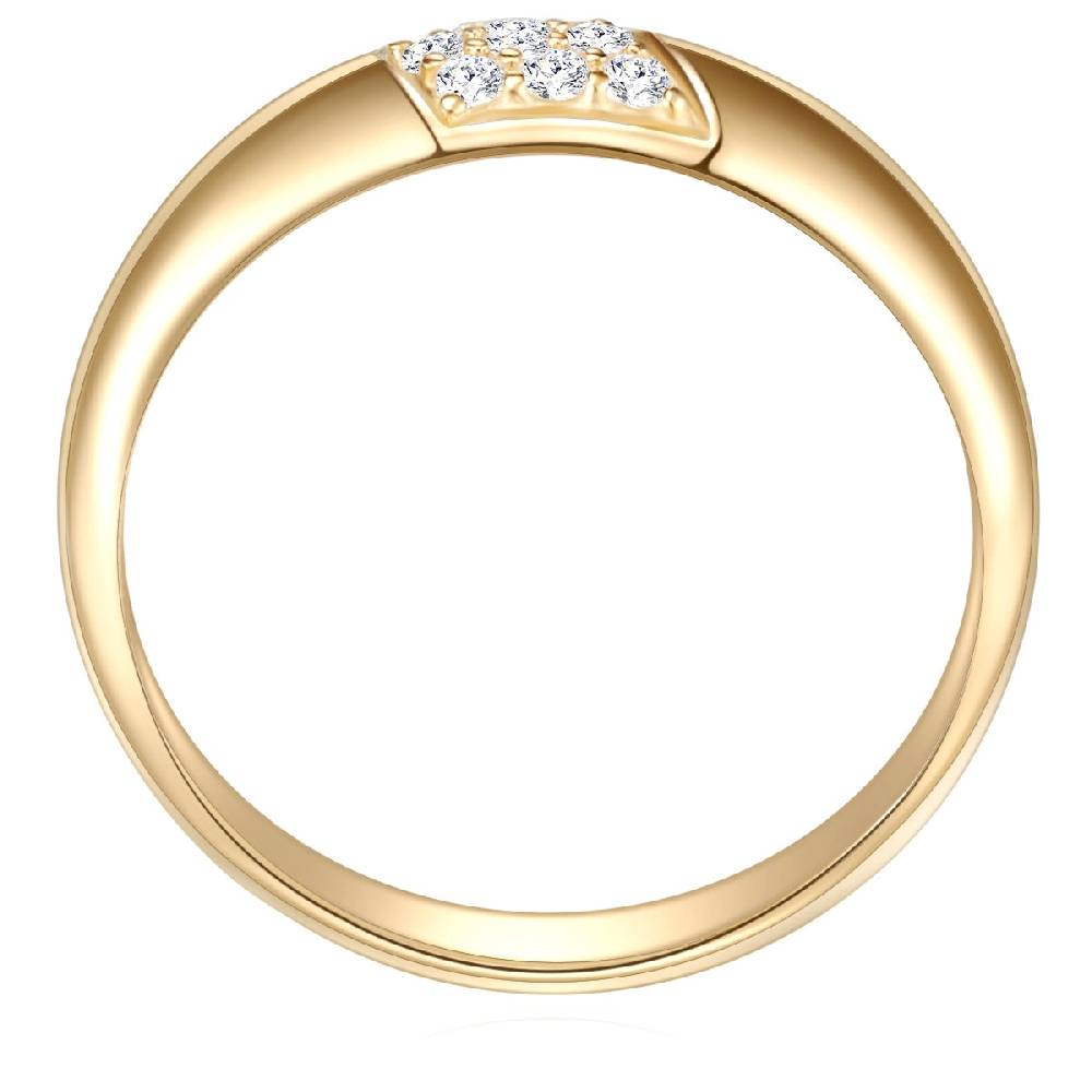 Rafaela Donata Ring Sterling Silber gelbgold Zirkonia weiß 50% Rabatt für begrenzte Zeit