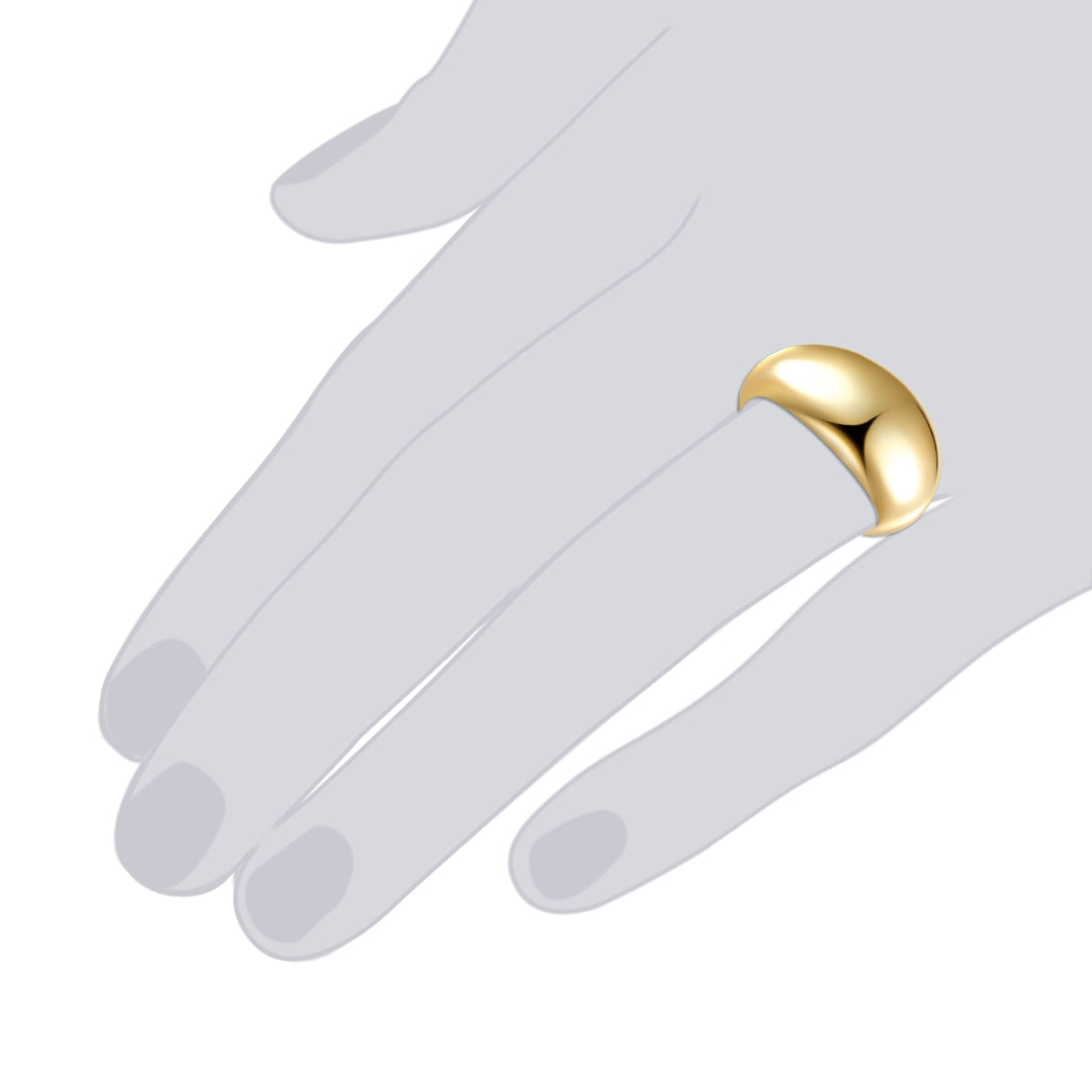 Rafaela Donata Ring Sterling Silber bi-Color Outlet