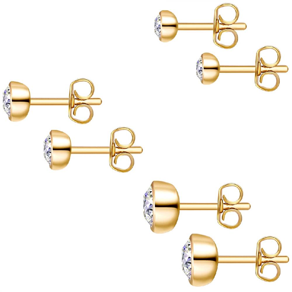 Rafaela Donata 3er Set Ohrstecker Sterling Silber verziert mit Kristallen von Swarovski® weiß Meist gekauft