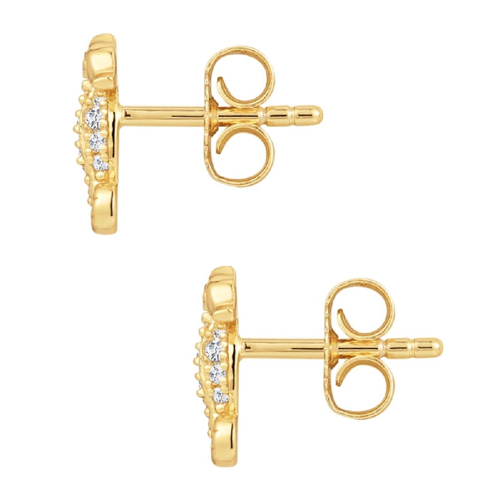 Rafaela Donata Ohrstecker Sterling Silber gelbgold Zirkonia weiß Günstig kaufen