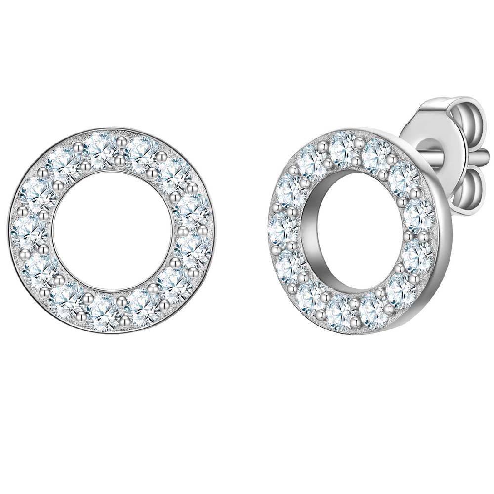 Rafaela Donata Ohrstecker Sterling Silber Zirkonia weiß Weihnachtsangebot
