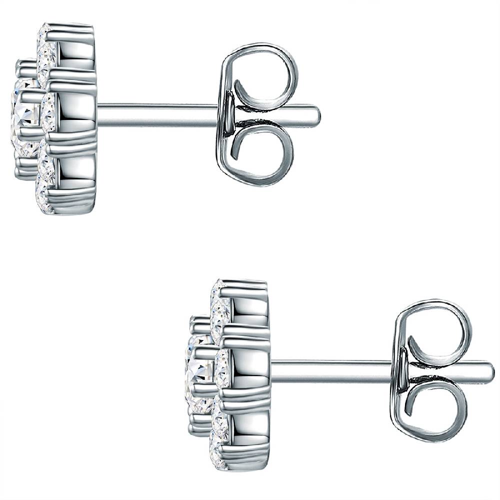 Rafaela Donata Ohrstecker Sterling Silber verziert mit Kristallen von Swarovski® weiß Zeitlich begrenztes Angebot