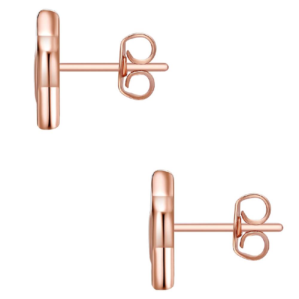 Rafaela Donata Ohrstecker Sterling Silber roségold Zirkonia weiß Große Rabatte