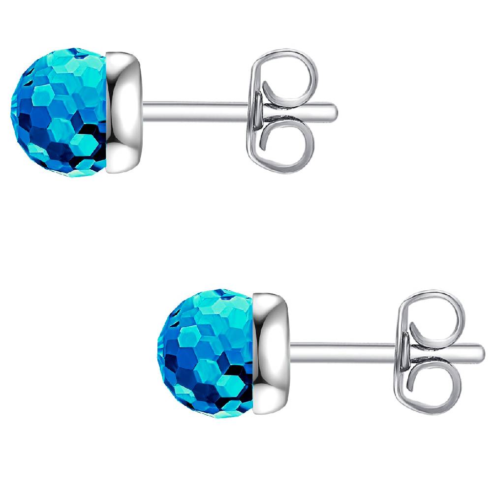 Rafaela Donata Ohrstecker Sterling Silber verziert mit Kristallen von Swarovski® hellblau Neuheiten