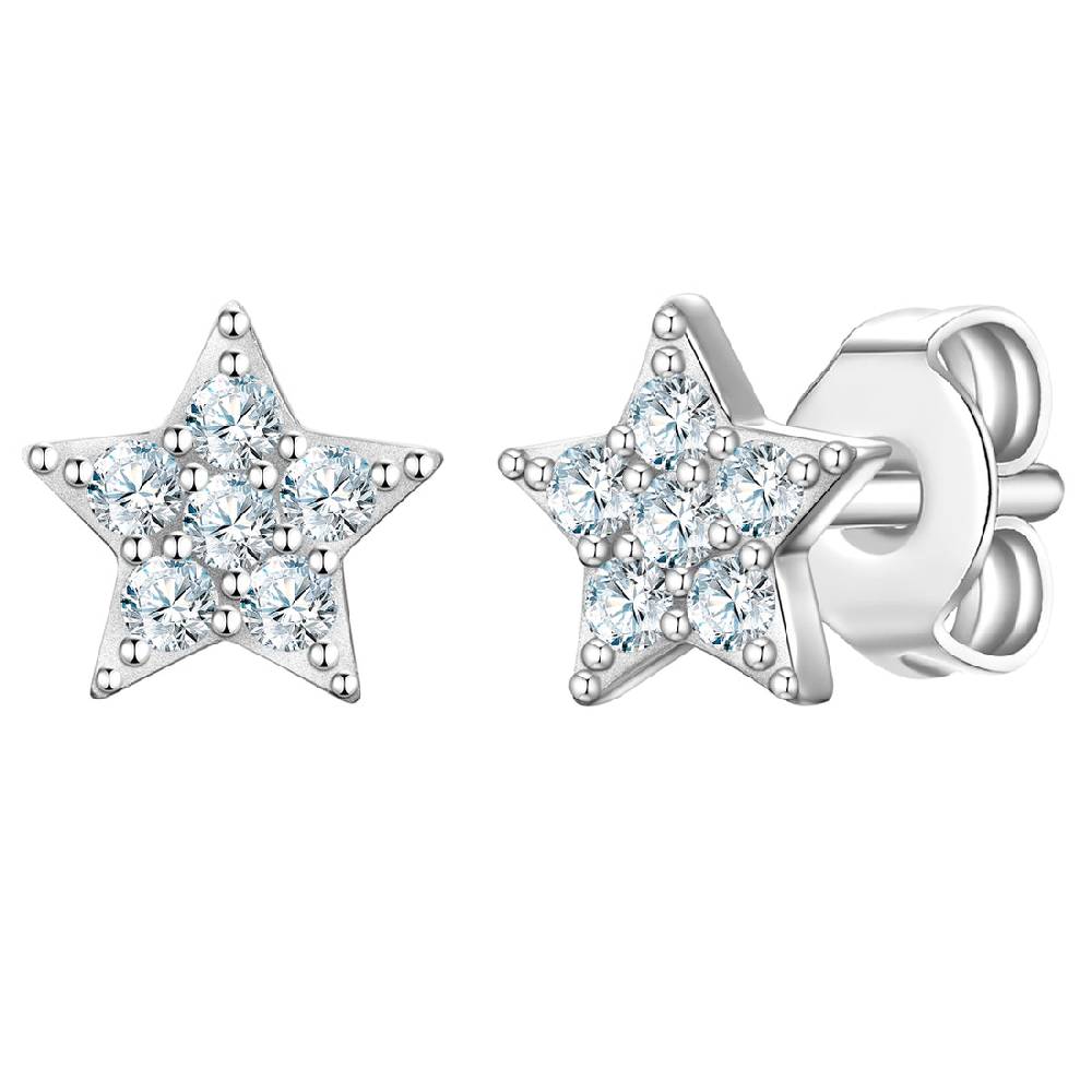 Rafaela Donata Ohrstecker Sterling Silber Zirkonia weiß Letzte 3 Tage