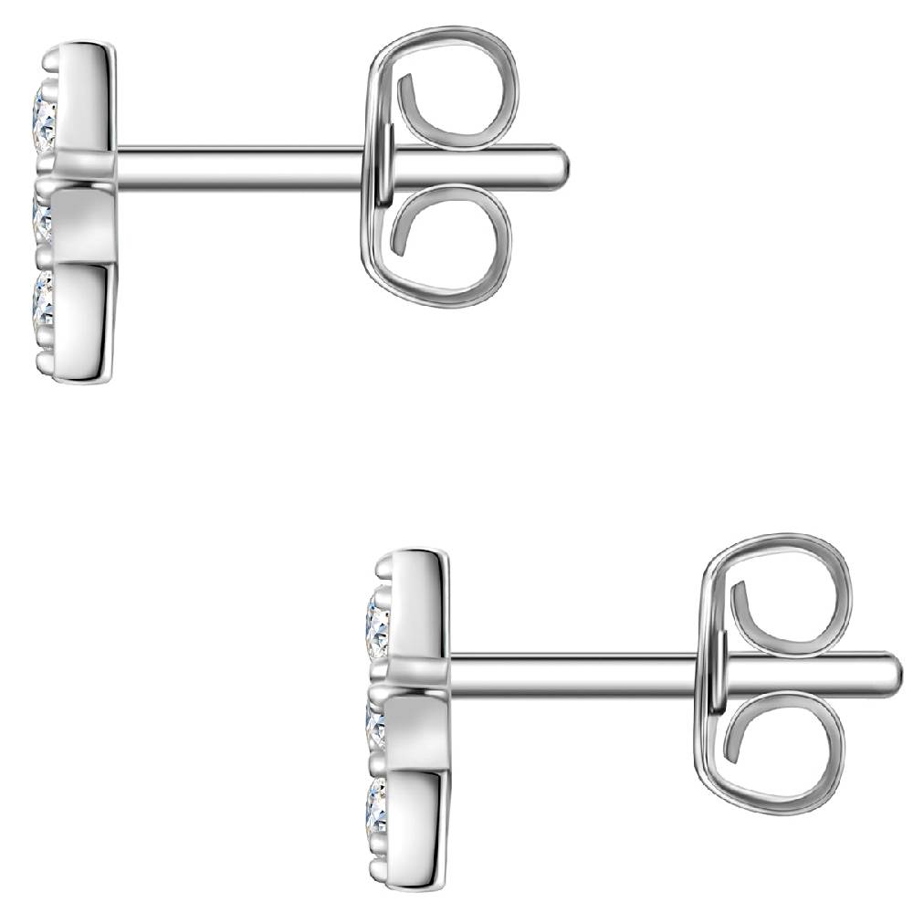 Rafaela Donata Ohrstecker Sterling Silber Zirkonia weiß Letzte 3 Tage