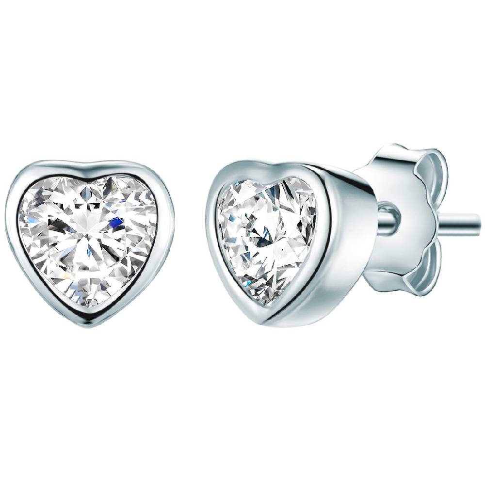 Rafaela Donata Ohrstecker Sterling Silber Zirkonia weiß Discount Store für neue Produkte