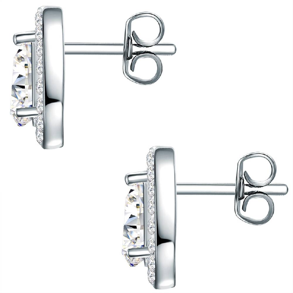 Rafaela Donata Ohrstecker Sterling Silber verziert mit Kristallen von Swarovski® weiß Super Rabatt