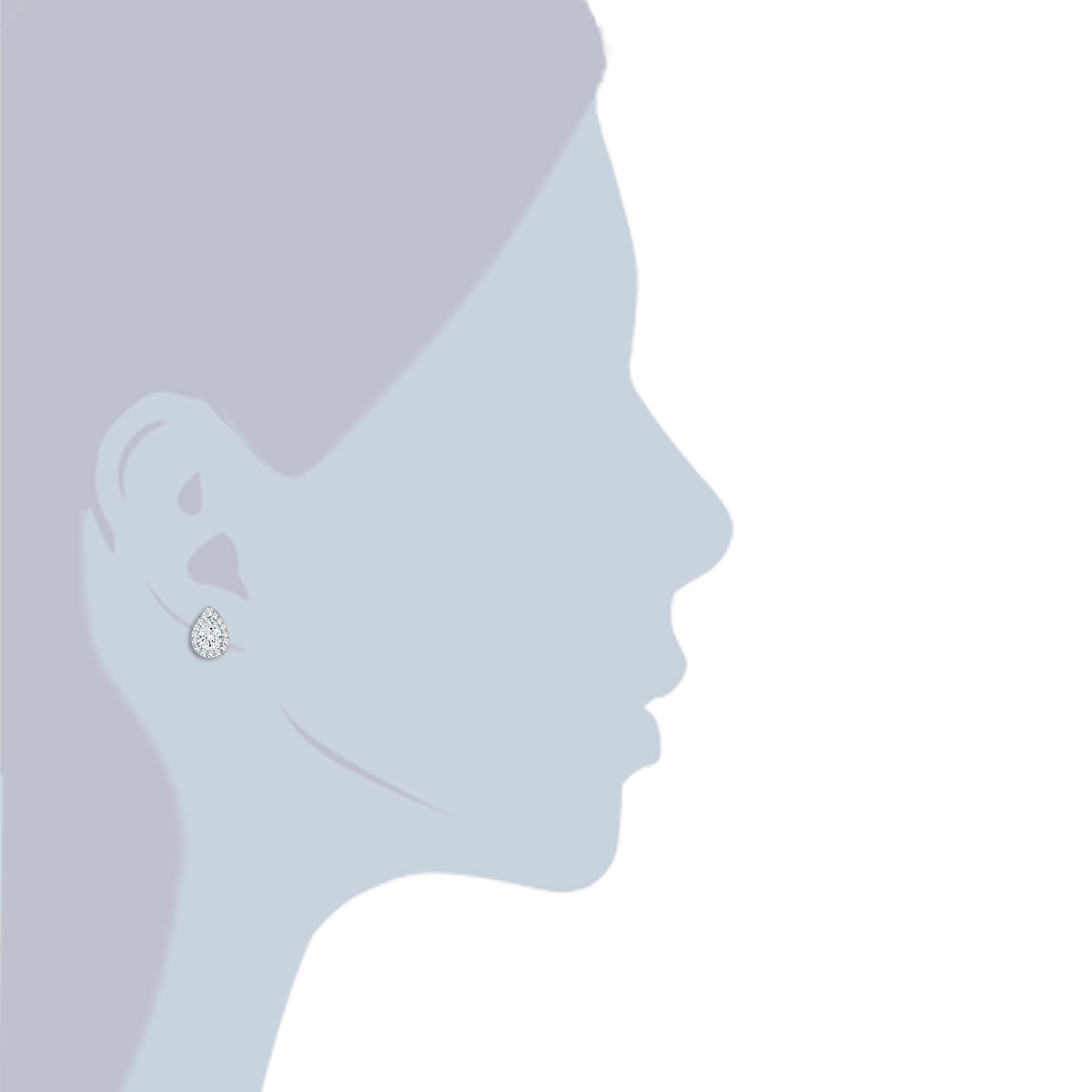 Rafaela Donata Ohrstecker Sterling Silber verziert mit Kristallen von Swarovski® weiß Super Rabatt