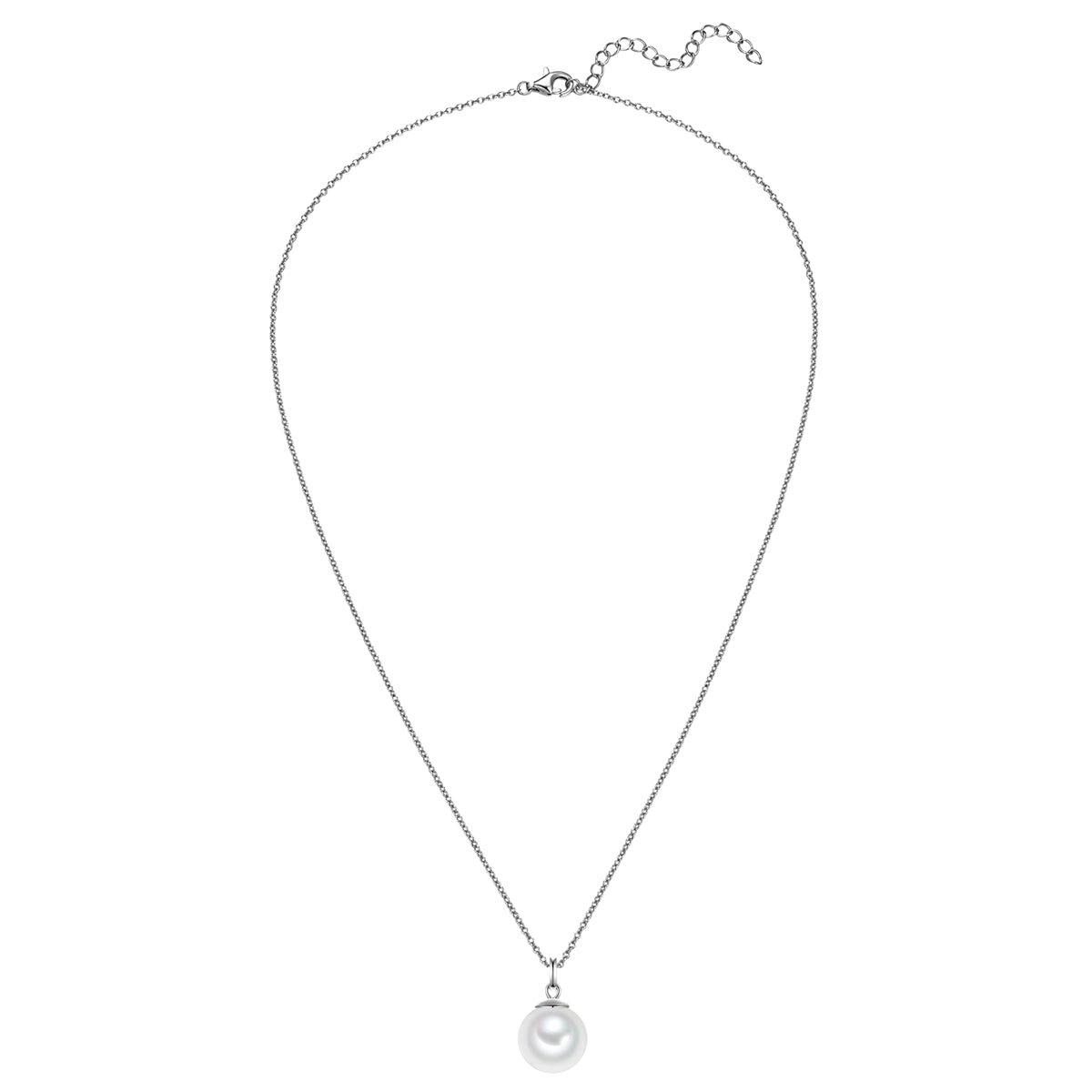 Rafaela Donata Kette mit Anhänger Sterling Silber Muschelkernperle weiß Kostenloser Versand international