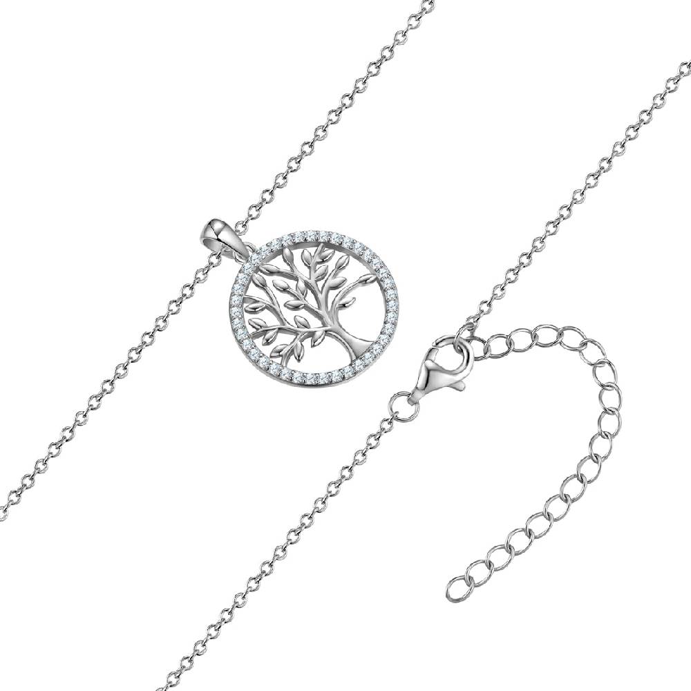Rafaela Donata Kette mit Anhänger Sterling Silber Zirkonia weiß Speichern exportieren