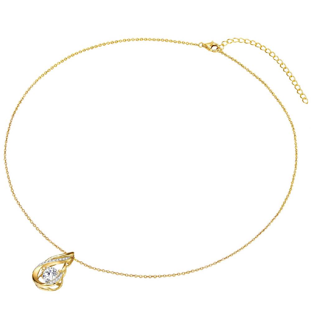 Rafaela Donata Kette mit Anhänger Sterling Silber gelbgold Zirkonia weiß Online