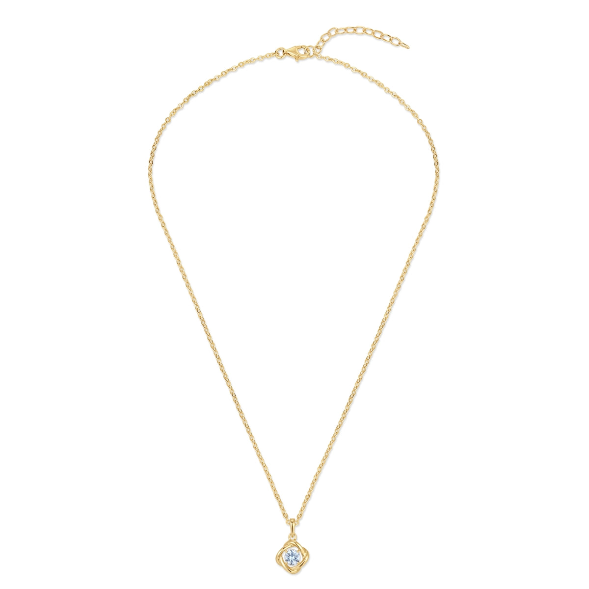 Rafaela Donata Kette mit Anhänger Sterling Silber gelbgold Spinell (synth.) blau Großer Ausverkauf