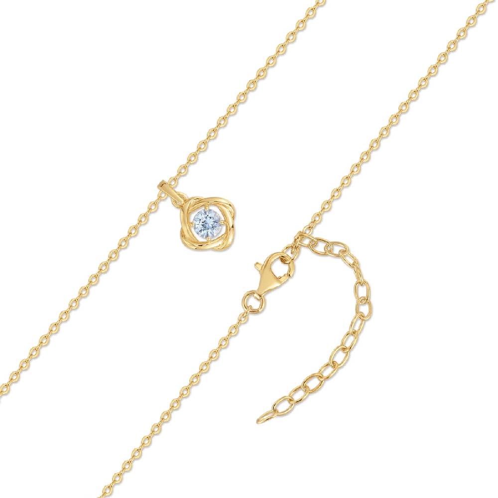 Rafaela Donata Kette mit Anhänger Sterling Silber gelbgold Spinell (synth.) blau Großer Ausverkauf