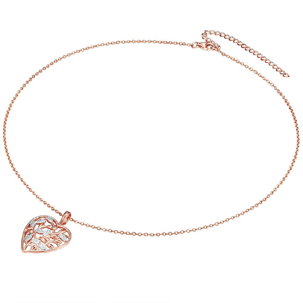 Rafaela Donata Kette mit Anhänger Sterling Silber roségold Zirkonia weiß Neuheiten