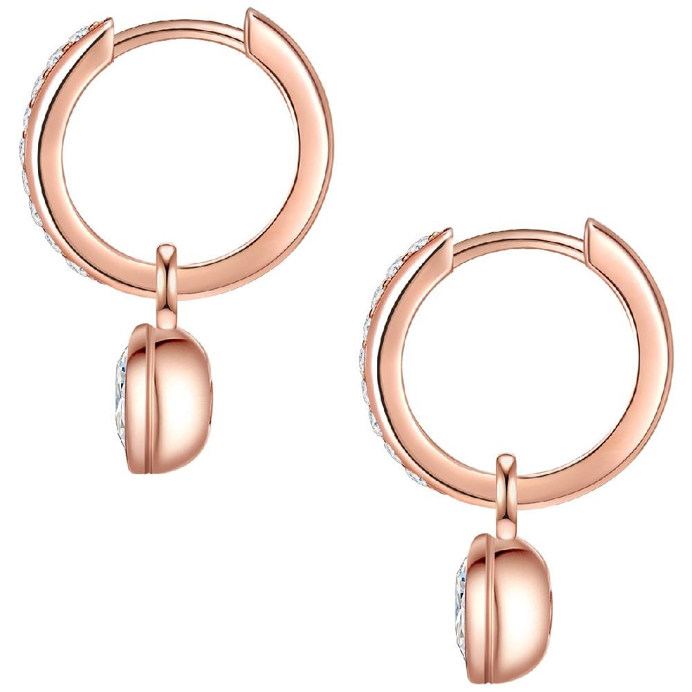 Rafaela Donata Creolen Sterling Silber roségold Zirkonia weiß Auslauf