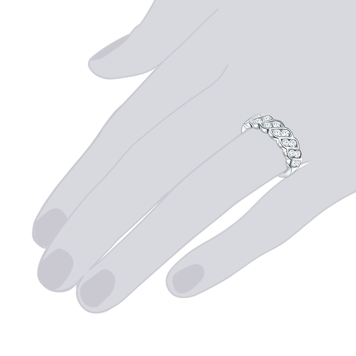 Rafaela Donata Ring Sterling Silber Zirkonia weiß Fabrikpreis
