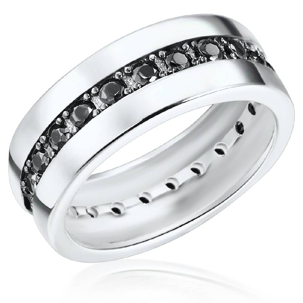 Rafaela Donata Ring Sterling Silber Zirkonia schwarz Versandkostenfrei