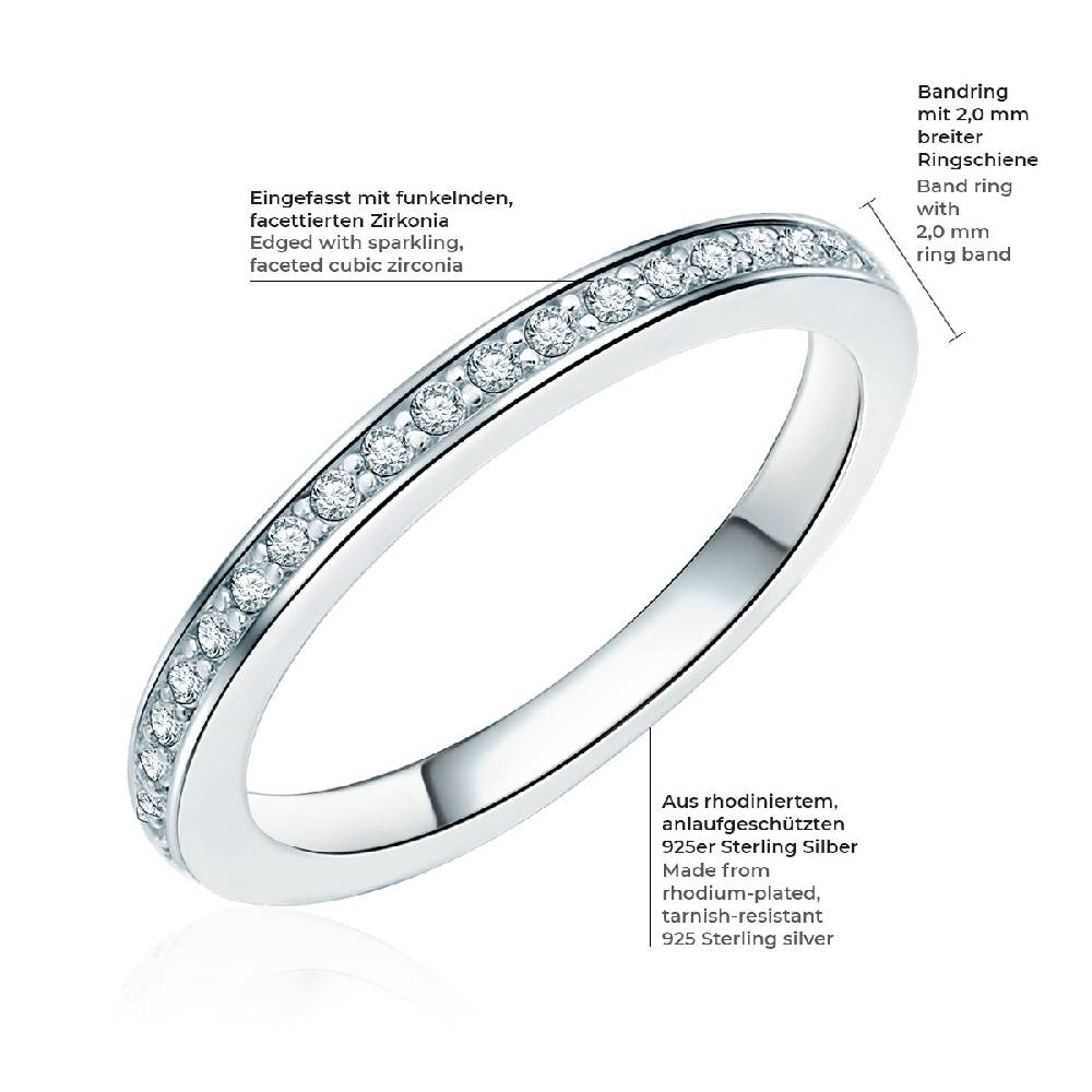Rafaela Donata Ring Sterling Silber Zirkonia weiß Online Shopping