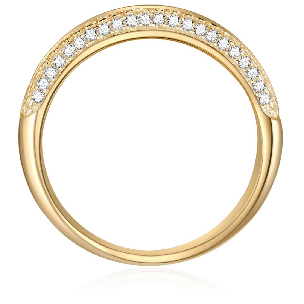 Rafaela Donata Ring Sterling Silber gelbgold Zirkonia weiß Top Angebot