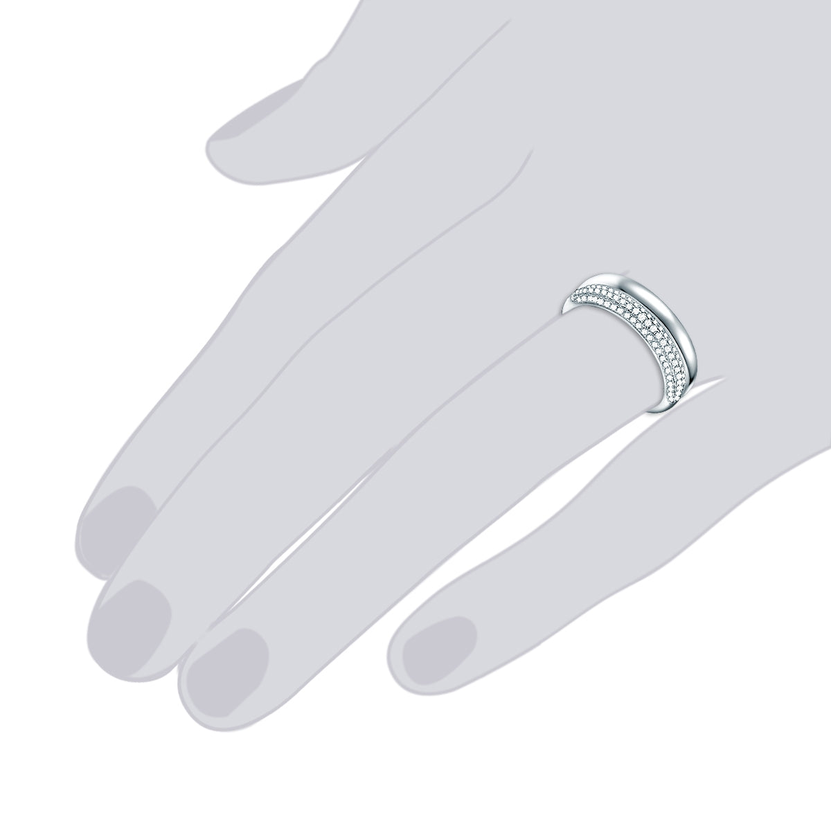 Rafaela Donata Ring Sterling Silber Zirkonia weiß Zeitlich begrenztes Angebot