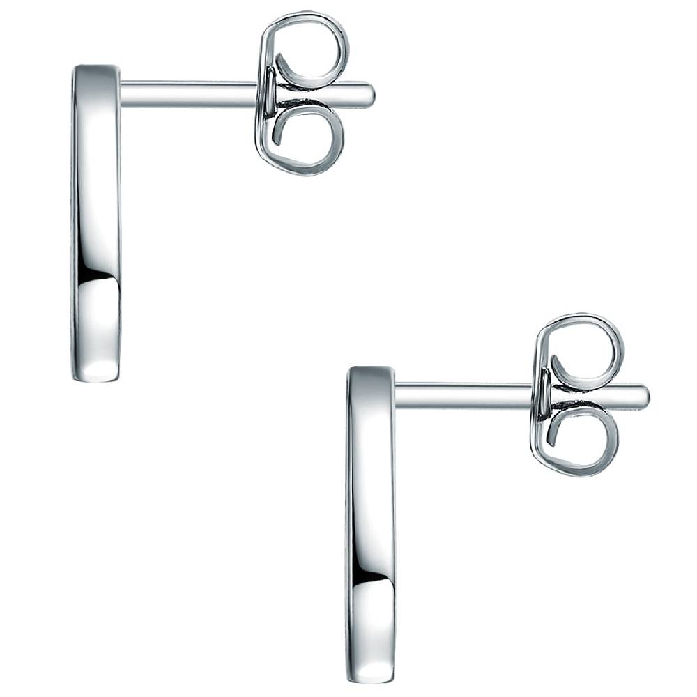 Rafaela Donata Ohrstecker Sterling Silber verziert mit Kristallen von Swarovski® weiß Kauf eins, bekomm eins gratis