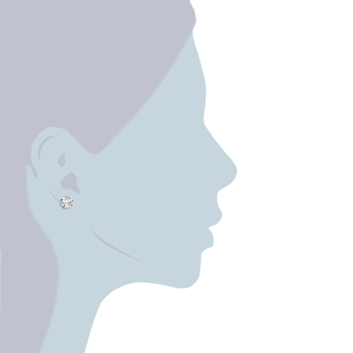 Rafaela Donata Ohrstecker Sterling Silber verziert mit Kristallen von Swarovski® transparent Super Sparpreis