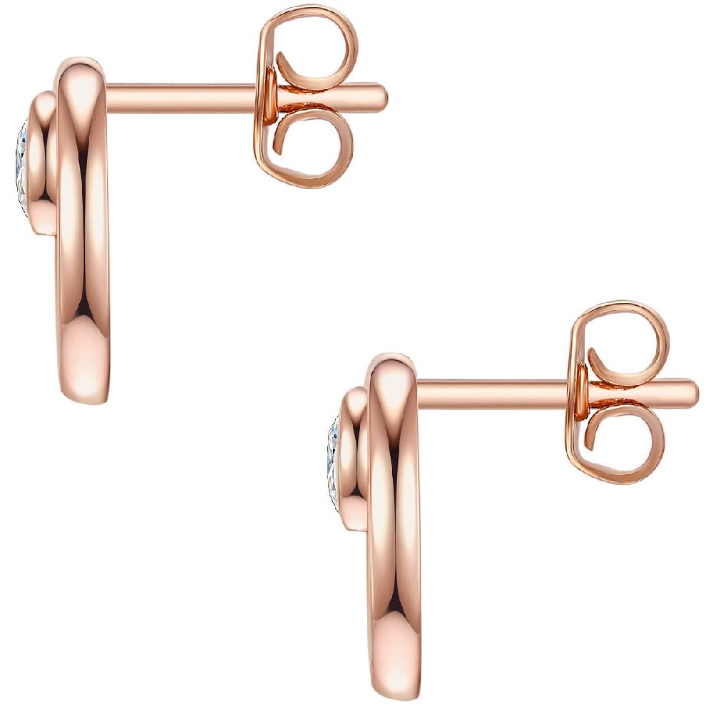 Rafaela Donata Ohrstecker Sterling Silber roségold Zirkonia weiß Wochenangebot