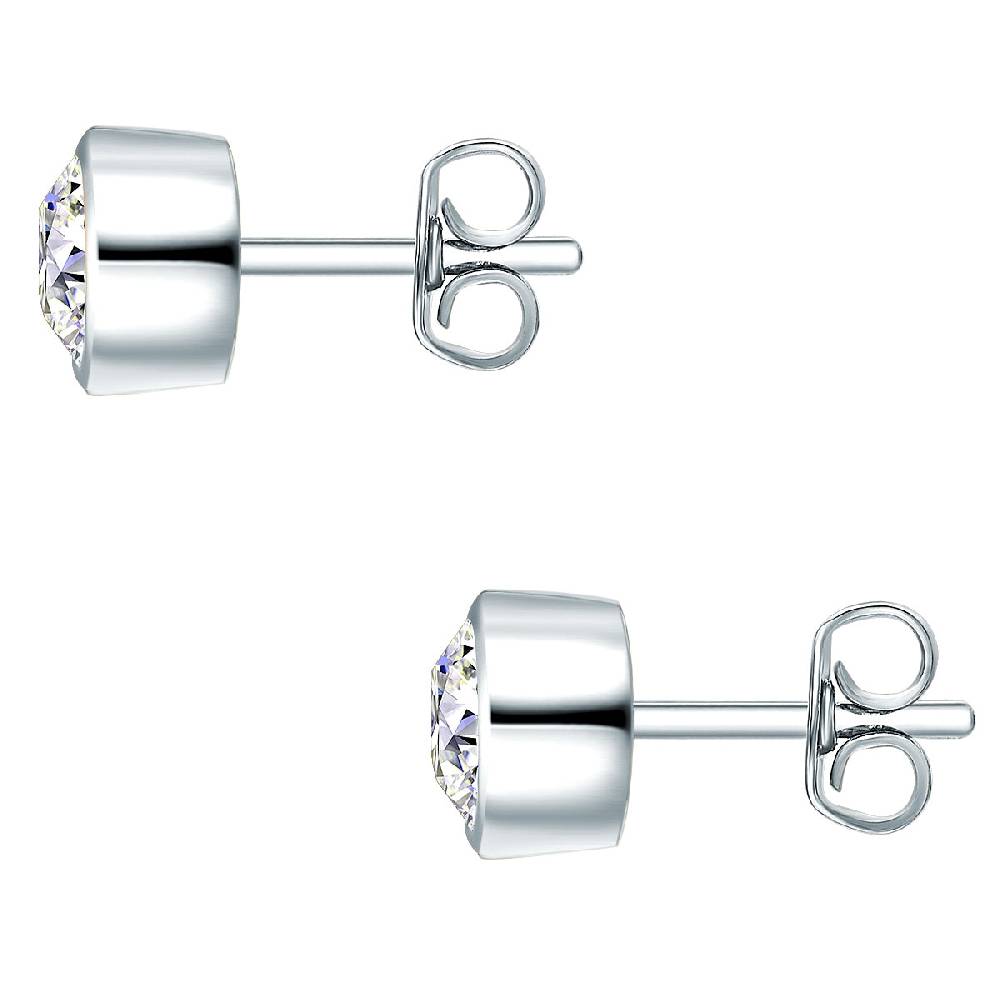 Rafaela Donata Set (Kette+Ohrstecker) Sterling Silber verziert mit Kristallen von Swarovski® weiß Letzter Tag
