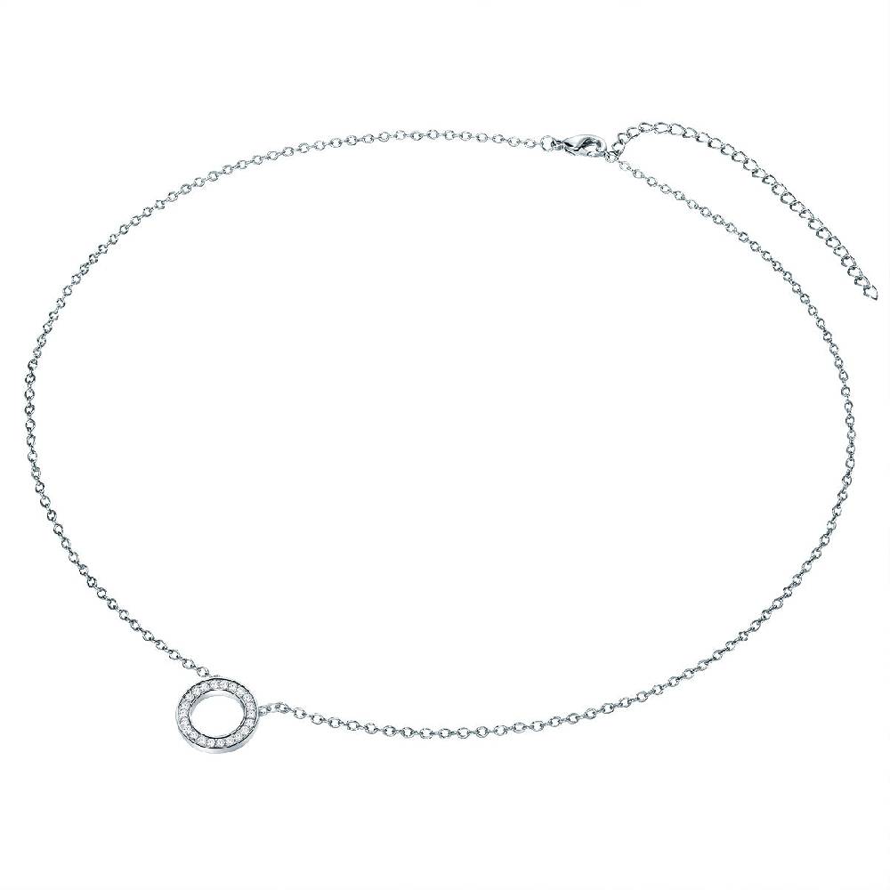 Rafaela Donata Kette mit Anhänger Sterling Silber verziert mit Kristallen von Swarovski® weiß Bis zu 50% Rabatt