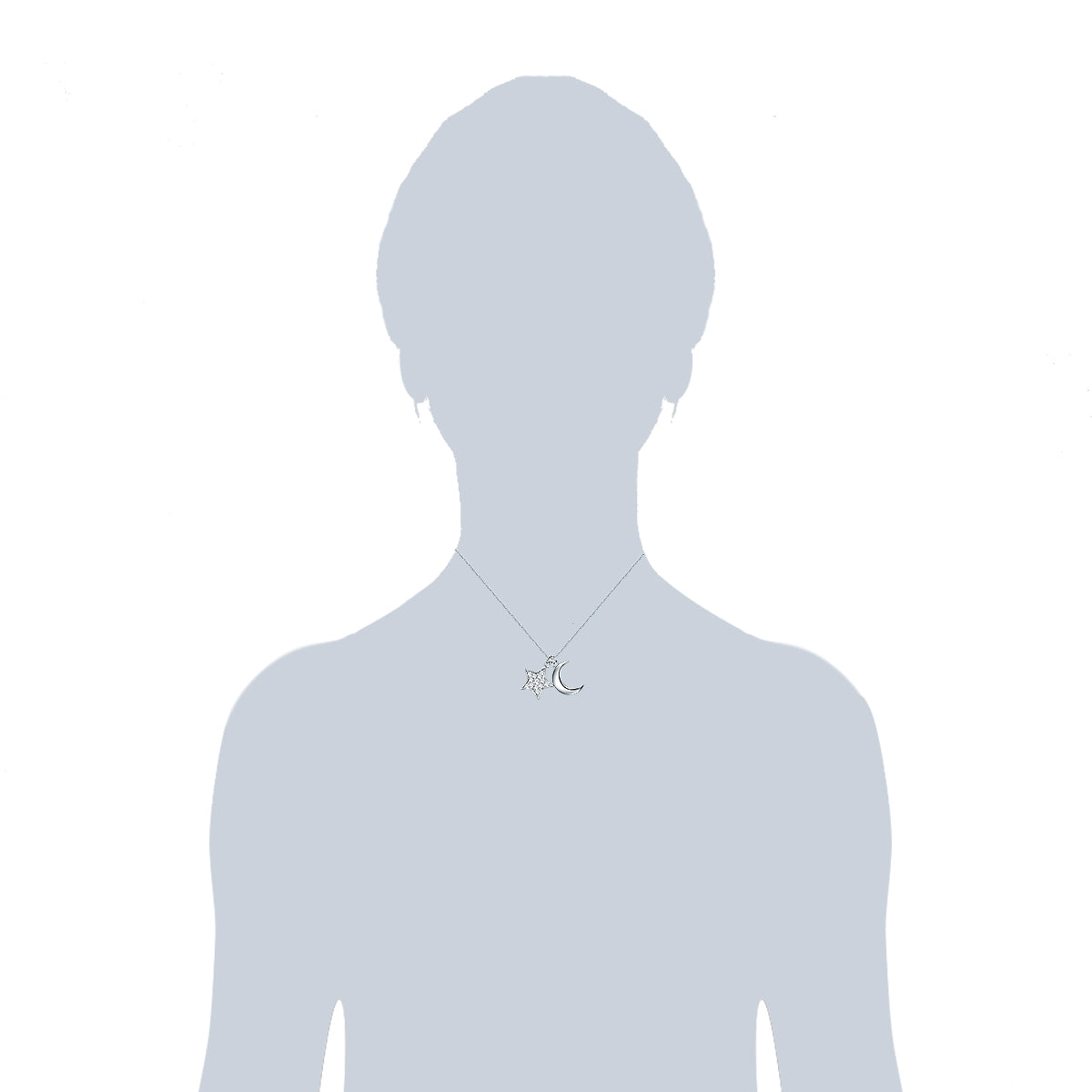 Rafaela Donata Kette mit Anhänger Sterling Silber verziert mit Kristallen von Swarovski® weiß Begrenzt auf 3 Tage