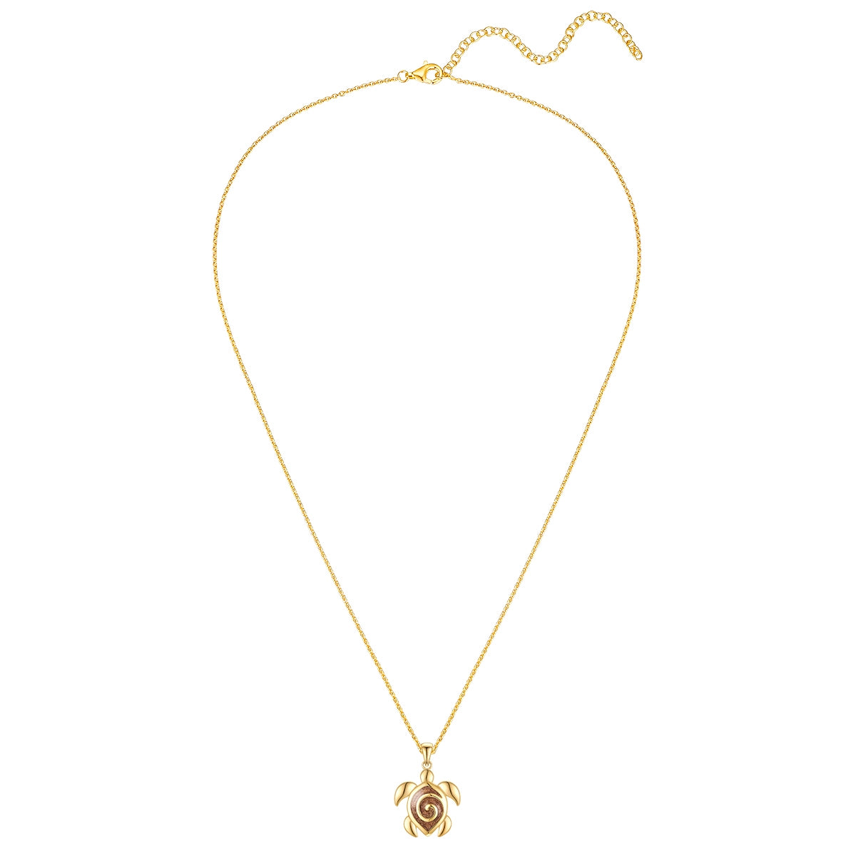 Rafaela Donata Kette mit Anhänger Sterling Silber gelbgold Emaille braun Angebote
