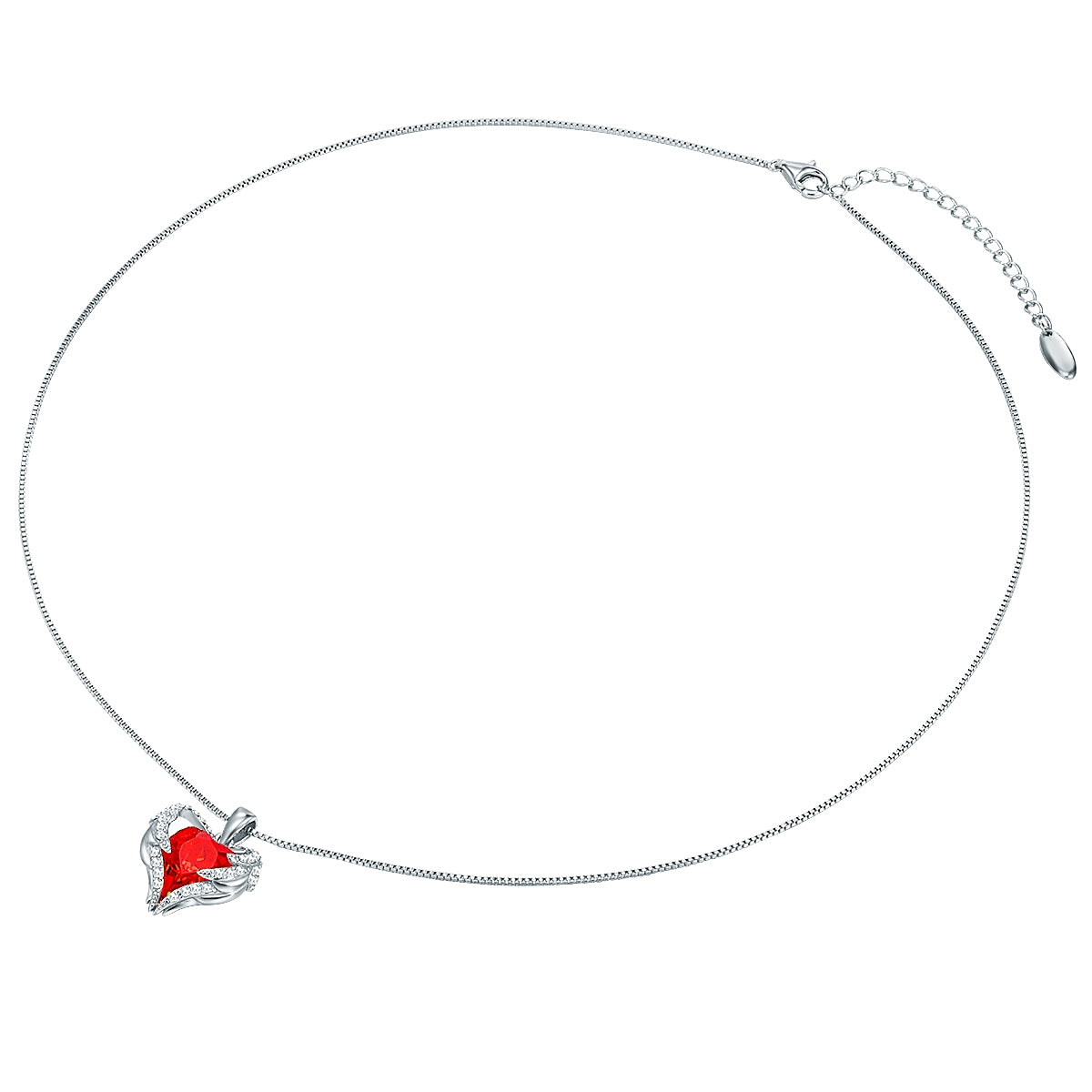Rafaela Donata Kette mit Anhänger Sterling Silber verziert mit Kristallen von Swarovski® heller Siam weiß Meist gekauft