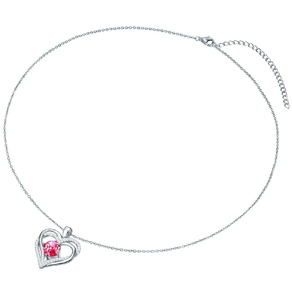Rafaela Donata Kette mit Anhänger Sterling Silber verziert mit Kristallen von Swarovski® pink Zirkonia weiß Exklusivangebot